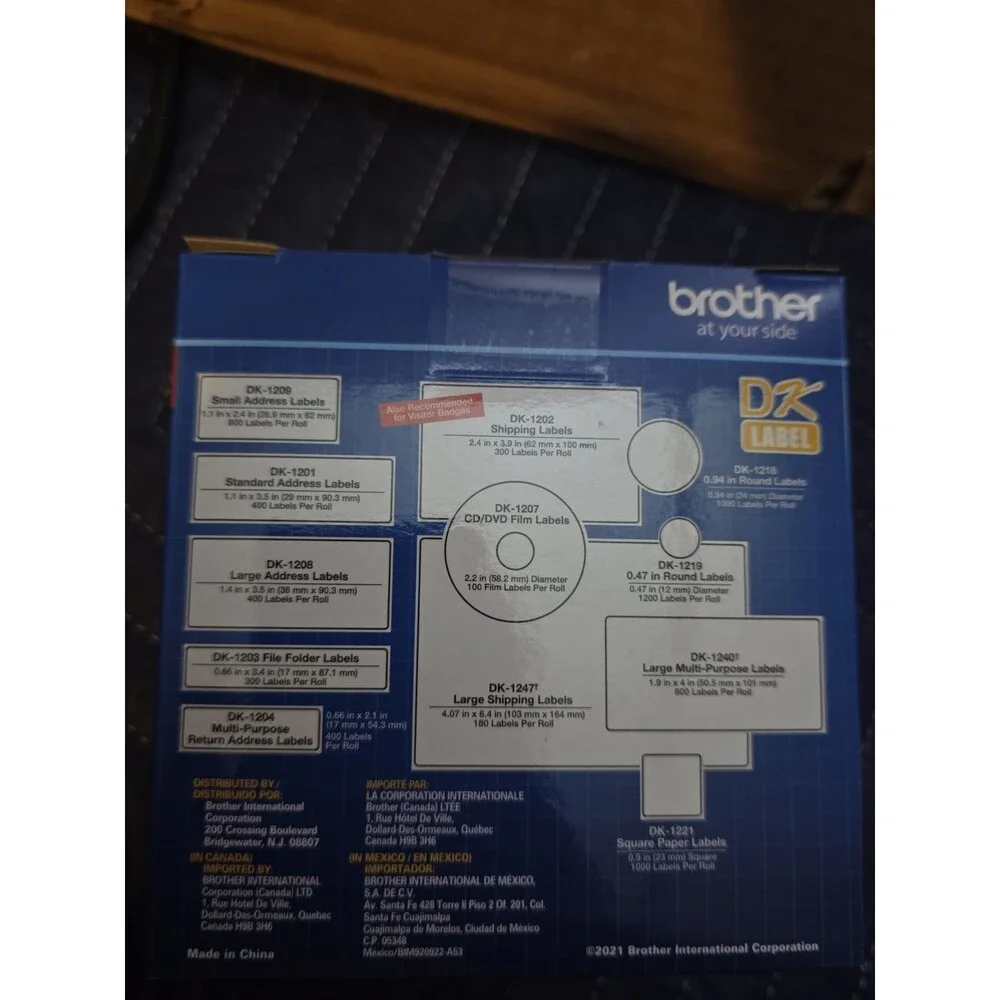 Brother DK1202 Die-Cut Standard White Address Label - 2.4